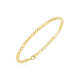 High Polish Bead Cuff Bangle in 14K Yellow Gold (2.40 mm)