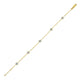 CZ Station Bracelet in 14K Yellow Gold