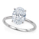 2 Carat Oval Lab Grown IGI Diamond Solitaire in 14K White Gold G/VS1