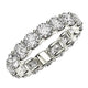 Round Cut Lab Grown Diamond Eternity Ring in 14K White Gold (4 cttw FG/VS2)