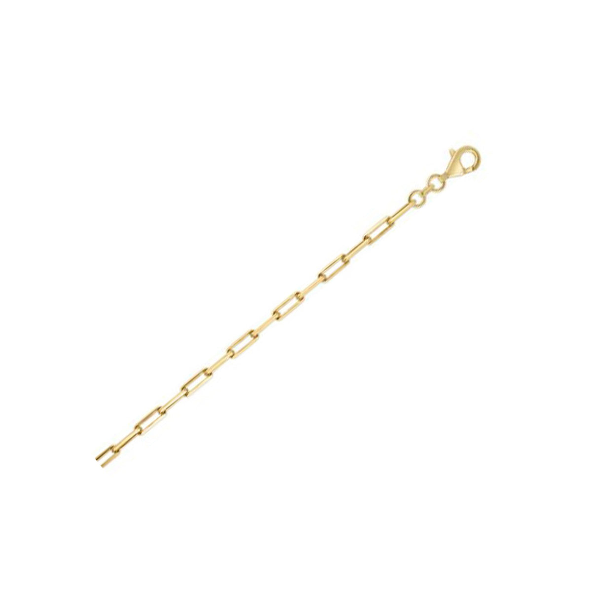 Paperclip Chain in Gold-Plated Sterling Silver (2.95 mm)