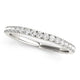 Curved Style Diamond Wedding Ring in 14K White Gold (1/3 cttw)