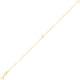 Mini Initial F Bracelet in 14K Yellow Gold