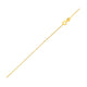 Double Extendable Diamond Cut Cable Chain Necklace in 14K Yellow Gold (0.68 mm)