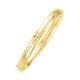 Dome Florentine Design Bangle in 14K Yellow Gold (5.00 mm)