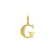Initial G Charm Pendant in 14K Yellow Gold