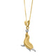 Seal Necklace in 10K Two-Tone Gold
