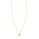 Puffed Mini Clover Pendant Necklace in 14K Yellow Gold