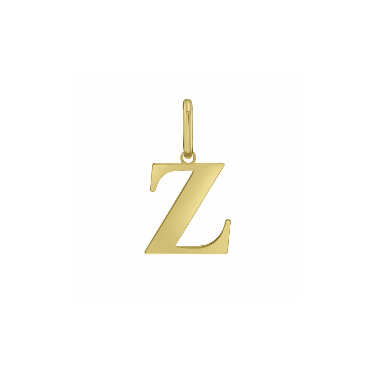 Initial Z Charm Pendant in 14K Yellow Gold