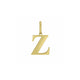 Initial Z Charm Pendant in 14K Yellow Gold