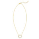 Diamon'Oro Circle Necklace in 14K Yellow Gold