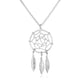 Dream Catcher Pendant Necklace in Sterling Silver (17 inch)