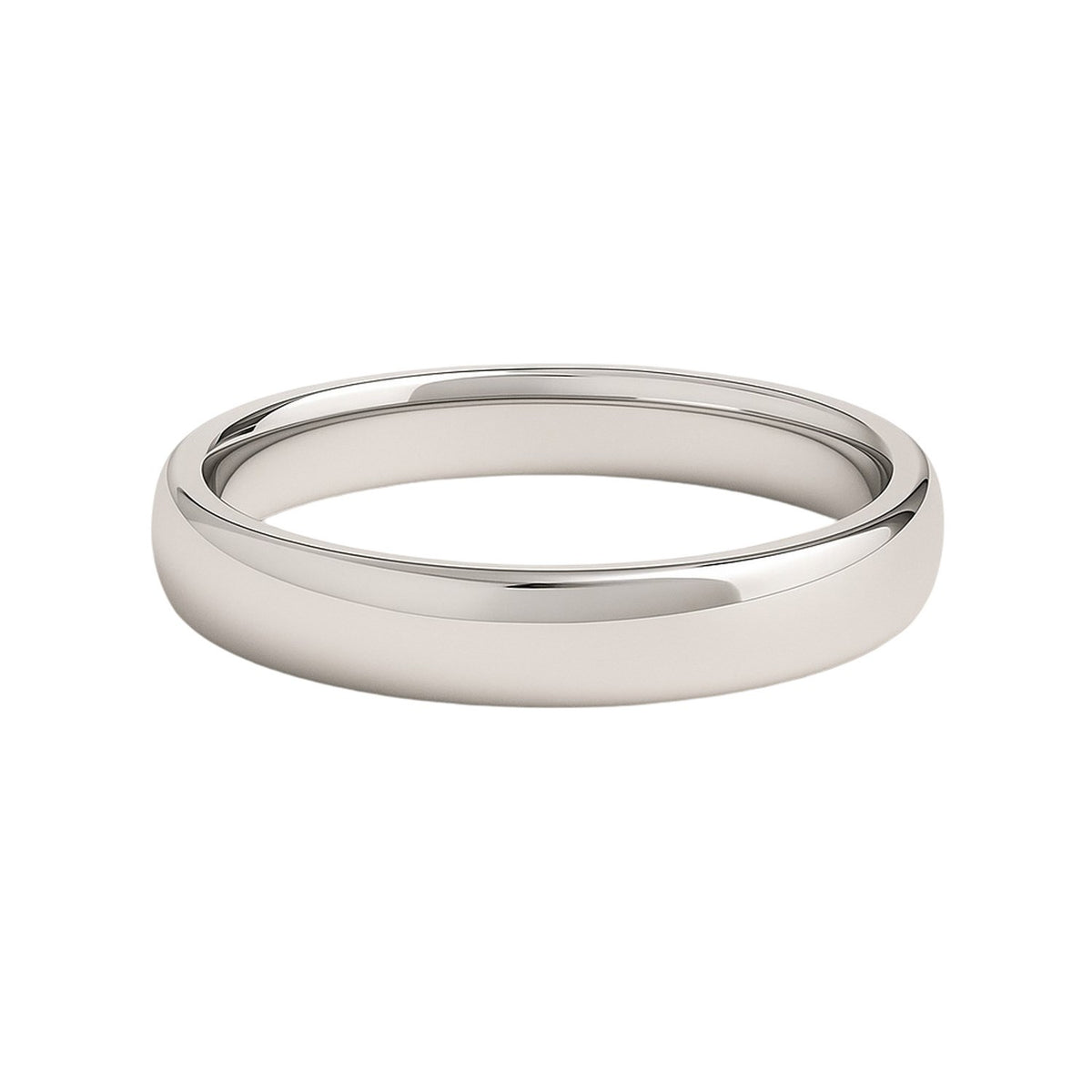Comfort Fit Wedding Band in 14K White Gold (4.00 mm)