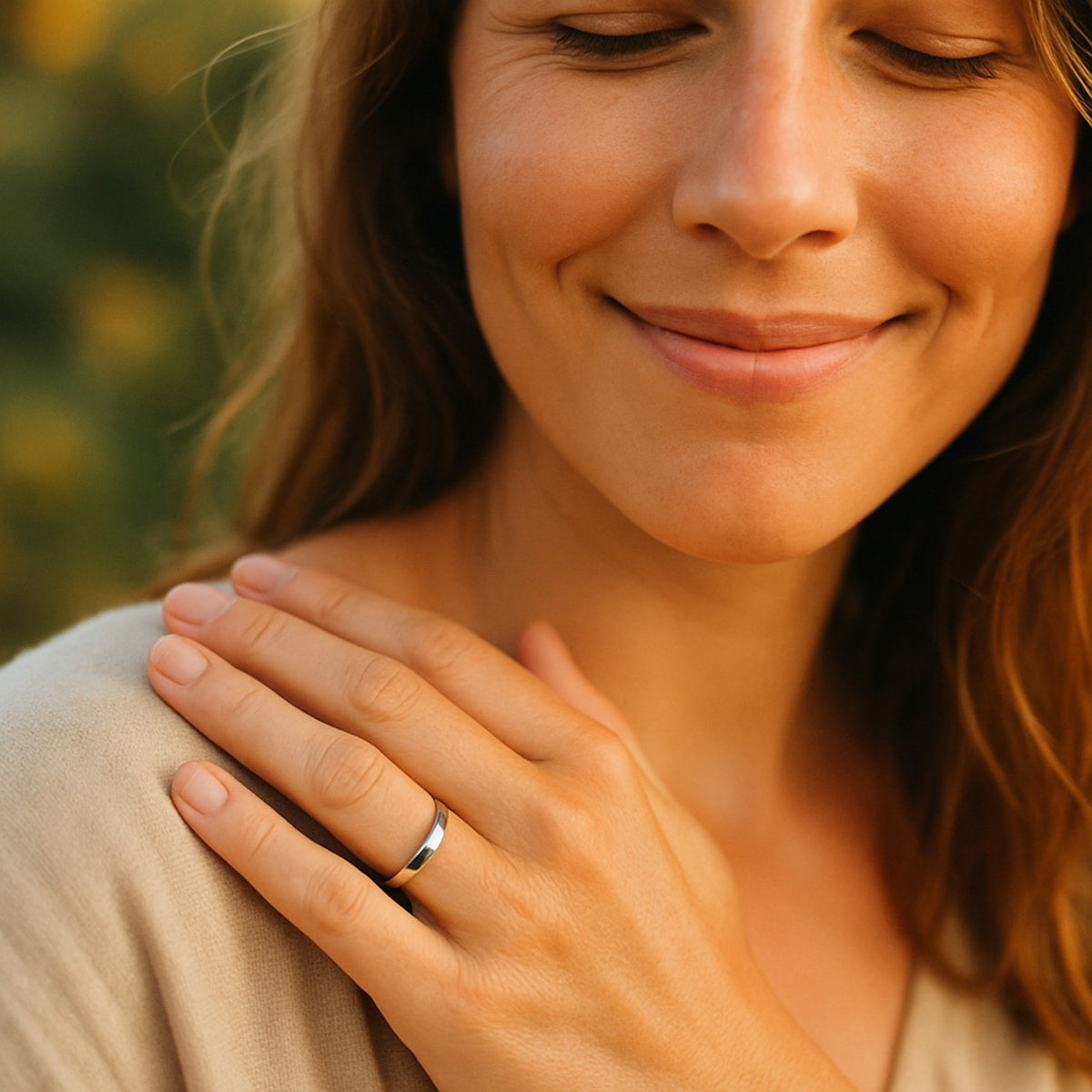 Comfort Fit Wedding Band in 14K White Gold (4.00 mm)