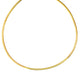 Reversible Omega Chain Necklace in 14K Yellow Gold & Silver (3.00 mm)