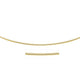 Round Omega Chain Style Necklace in 14K Yellow Gold