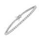 CZ Tennis Bracelet in Rhodium-Plated Sterling Silver (3.30 mm)
