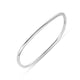 Square Slip-On Bangle in Rhodium-Plated Silver (3.00 mm)