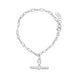 Toggle Link Bracelet in Rhodium-Plated Sterling Silver