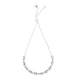 Heart Bead Friendship Bracelet in Rhodium-Plated Sterling Silver