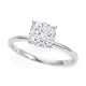 2 Carat Cushion Lab Grown IGI Diamond Solitaire in 14K White Gold G/VS1