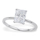 2 Carat Radiant Lab Grown IGI Diamond Solitaire in 14K White Gold G/VS1