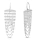 Multi Strand Drop Chandelier Earrings in Sterling Silver