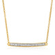 Gold & Diamond Bar Necklace in 14K Yellow Gold (1/10 cttw)