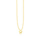 Polished Diamond Star Necklace in 14K Yellow Gold