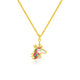 Children's Enameled Unicorn Pendant Necklace in 14K Yellow Gold