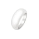 Sculpted Domed Ring in Rhodium-Plated Sterling Silver