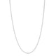 Oval Snake Chain Necklace in Rhodium-Plated Sterling Silver (2.60 mm)