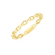 Oval Links Stackable Ring in 14K Yellow Gold