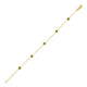 Peridot Station Bracelet in 14K Yellow Gold