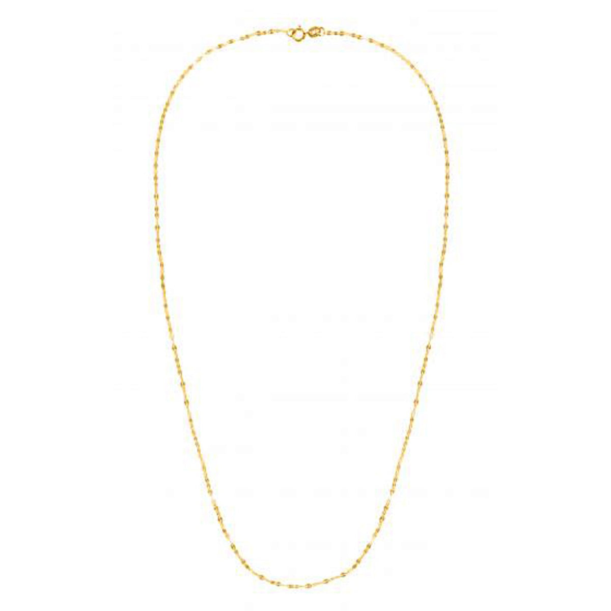 Alternate Valentino Chain in 14K Yellow Gold (1.40 mm)