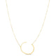 Yours Truly Large Initial C Necklace in 14K Yellow Gold