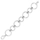 Round Link Bracelet in Rhodium-Plated Sterling Silver