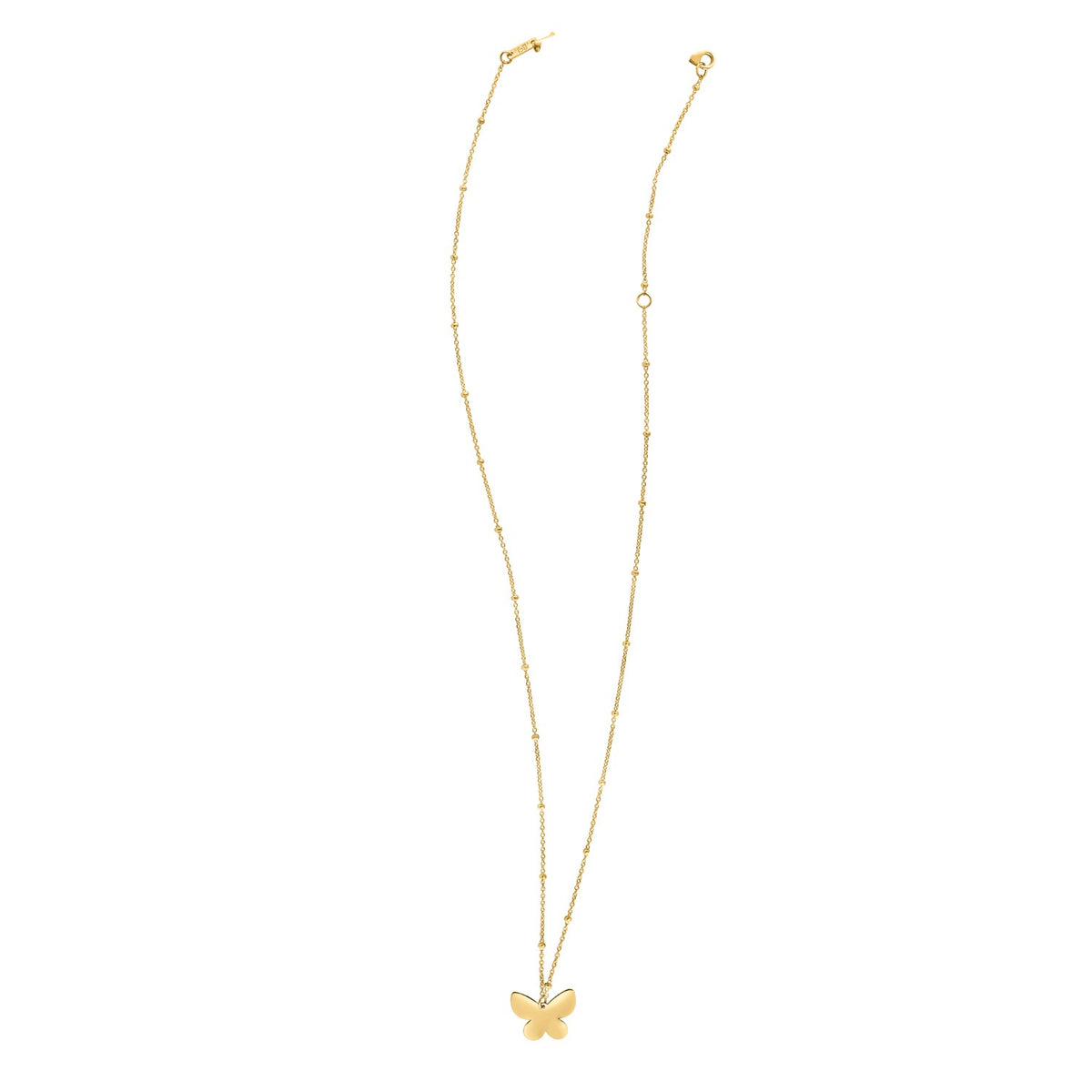 Papillon Butterfly Necklace in 14K Yellow Gold