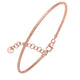 Diamond Cut Stack Bangle Bracelet in 14K Rose Gold (1.80 mm)