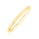 Dome Style Shiny Bangle in 10K Yellow Gold