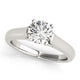 Cathedral Design Solitaire Diamond Engagement Ring in 14K White Gold (1 cttw)