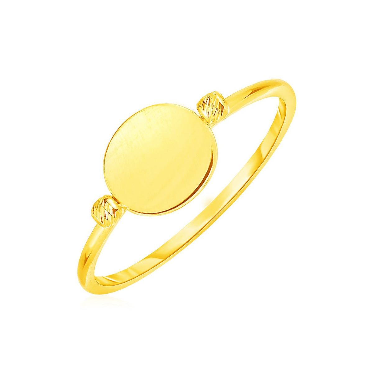 Polished Oval Ring in 14K Yellow Gold