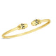 Panther Head Cuff Bangle in 14K Yellow Gold (3.00 mm)
