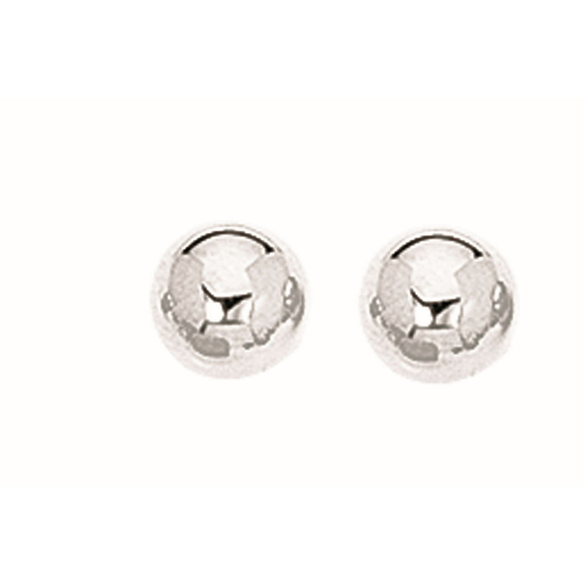 Ball Stud Earrings in Sterling Silver (7.00 mm)