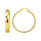 Wedding Band Hoops in 14K Yellow Gold (7x35mm)