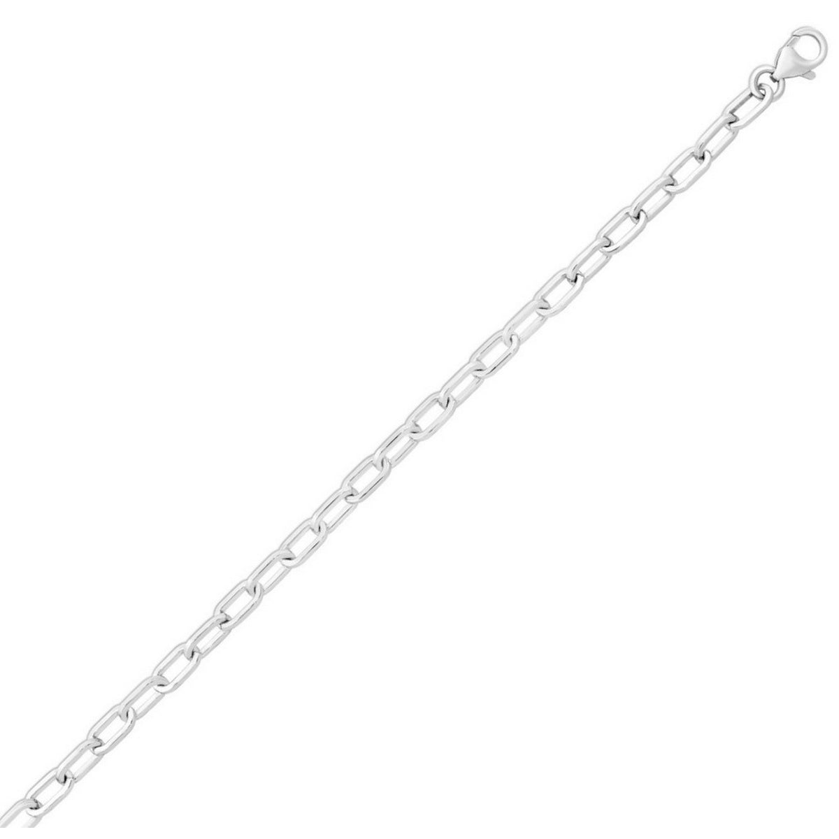 Squared Paperclip Chain in Sterling Silver (10.20 mm)