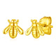 Bee Stud Earrings in 14K Yellow Gold