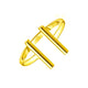 Open Ring with Bars in 14K Yellow Gold