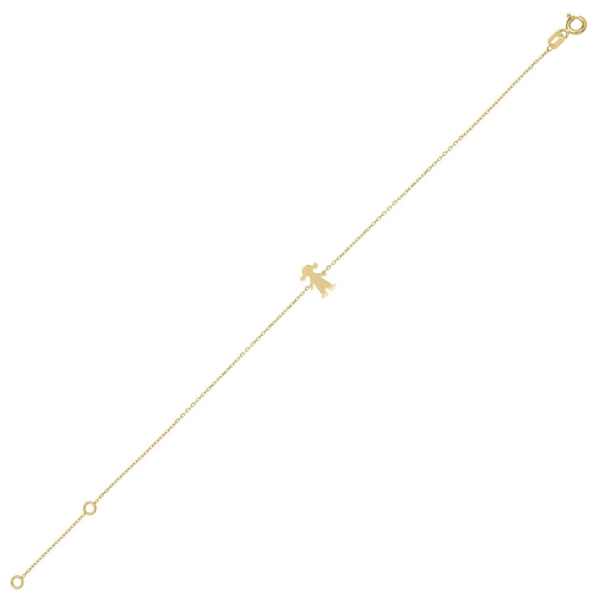 Girl Bracelet in 14K Yellow Gold