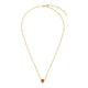 Round Citrine Necklace in 14K Yellow Gold (17 inch)